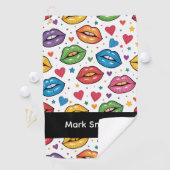 Golf Pride Maand Golf Regenboog Viering Golfhanddoek (Insitu)