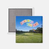 Golf Pride op golfbaan regenboog thema Magneet (Voorkant / Achterkant)