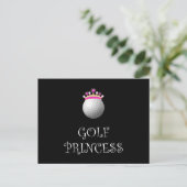 Golf Princess Briefkaart (Staand voorkant)