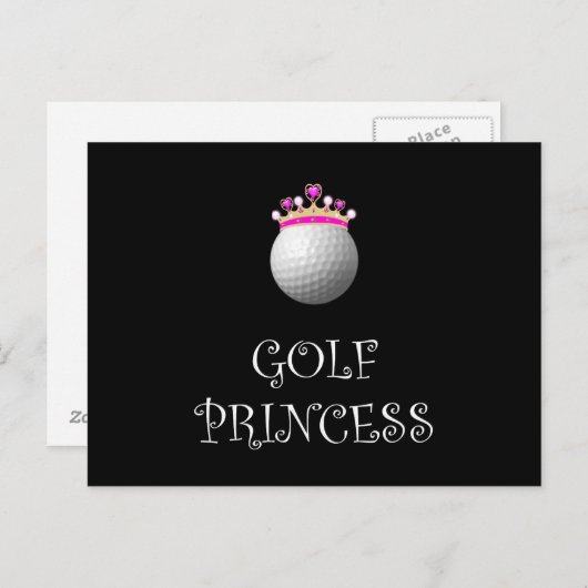 Golf Princess Briefkaart (Voorkant / Achterkant)