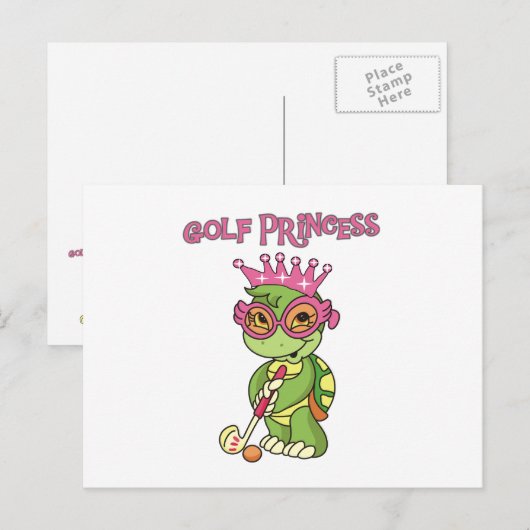 Golf Princess T-shirts en Gifts Briefkaart (Voorkant / Achterkant)