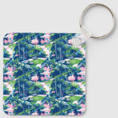 Golf Print Golf Cart Sleutelhanger (Achterkant)