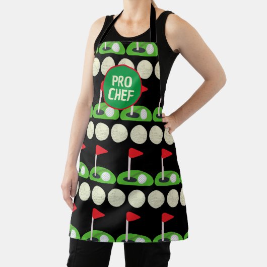 Golf Pro Chef All-over Print Apron aanpassen Schort (Insitu)