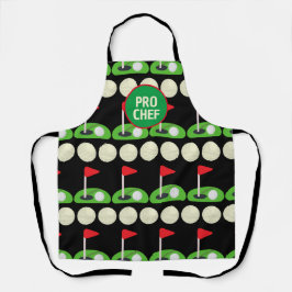 Golf Pro Chef All-over Print Apron aanpassen Schort