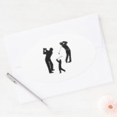 Golf Pro Ovale Sticker (Envelop)