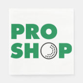 Golf Pro Shop Sign Papieren servetten (Voorkant)