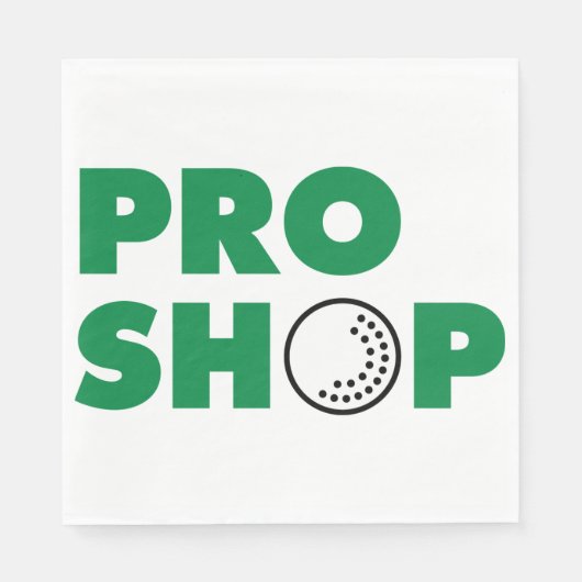 Golf Pro Shop Sign Papieren servetten (Voorkant)
