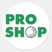 Golf Pro Shop Sign Stickers (Voorkant)