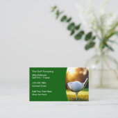 Golf Pro Trainer en instructeur Visitekaartjes (Staand voorkant)