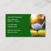 Golf Pro Trainer en instructeur Visitekaartjes (Voorkant)