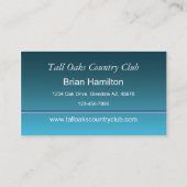 Golf Pro Visitekaartje (Achterkant)