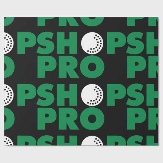Golf Pro Winkel Sign Wrapping Papier (Vlak)
