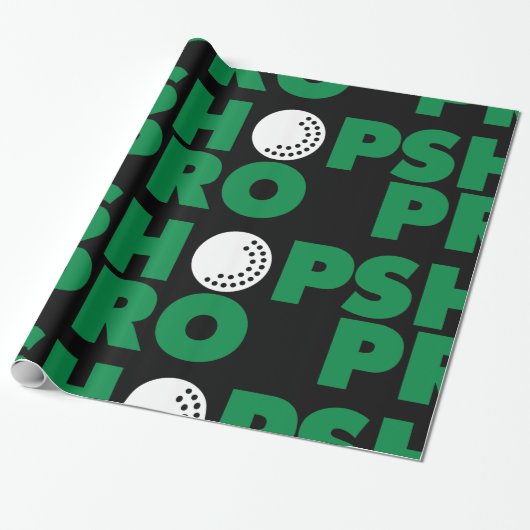 Golf Pro Winkel Sign Wrapping Papier (Uitgerold)