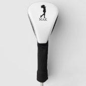 Golf Pro Woman stylish personalized custom Golfheadcover (Voorkant)