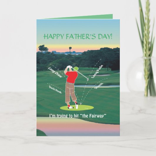 GOLF - Proberen om "the Fairway" te raken Kaart (Voorkant)