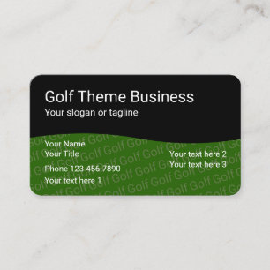 Golf Professioneel Visitekaartjes