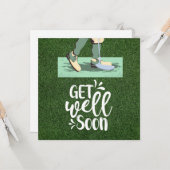 Golf Profiteer snel van golfer golfing op groen Kaart (Voorkant / Achterkant in situ)