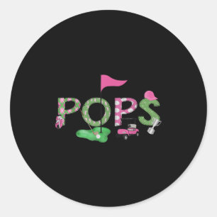 Golf Ps Nk Hole In One Golf 1e verjaardag meisje  Ronde Sticker