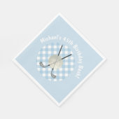 Golf Pset Blue White Preppy Country Club Servet (Hoek)