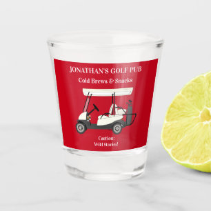 Golf Pub Golf Cart Beer & Snacks Wilde Verhalen Pu Shot Glas
