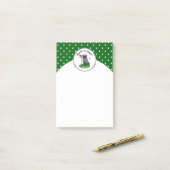 Golf Pug Golf (zwart) Cute Dog Funny Post-it® Notes (Op bureau)