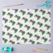 Golf Pug Golf (zwart) Cute Dog Funny Tissuepapier (Craft)