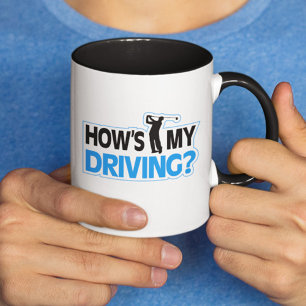 Golf Pun-Mok - Hoe gaat het met mijn rijden? Mok