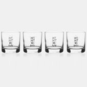 Golf Pun Rocks Glas Set (Achterkant)