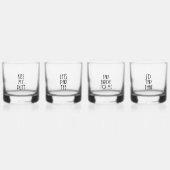 Golf Pun Rocks Glas Set (Voorkant)