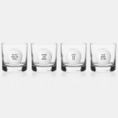 Golf Puns Thema Whisky Glas (Voorkant)