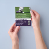 Golf Putt, GoIf Lesson Adverteren Flyer (Hand)