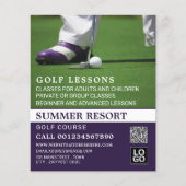 Golf Putt, GoIf Lesson Adverteren Flyer (Voorkant)