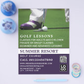 Golf Putt, GoIf Lesson Adverteren Flyer (Enkel)