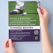 Golf Putt, GoIf Lesson Adverteren Flyer (Hand)