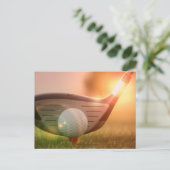 Golf Putter Briefkaart (Staand voorkant)