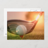 Golf Putter Briefkaart (Voorkant / Achterkant)