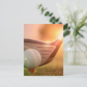 Golf Putter Briefkaart (Staand voorkant)