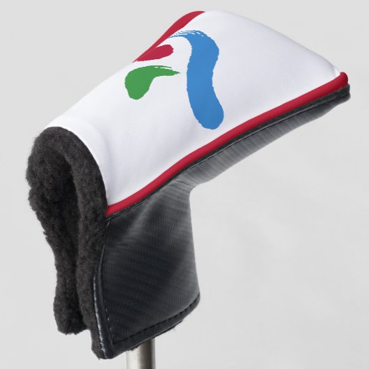 Golf Putter Cover with Flag of Seoul, South Korea (3/4 voorkant)