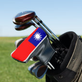 Golf Putter Cover with Flag of Taiwan (Insitu)