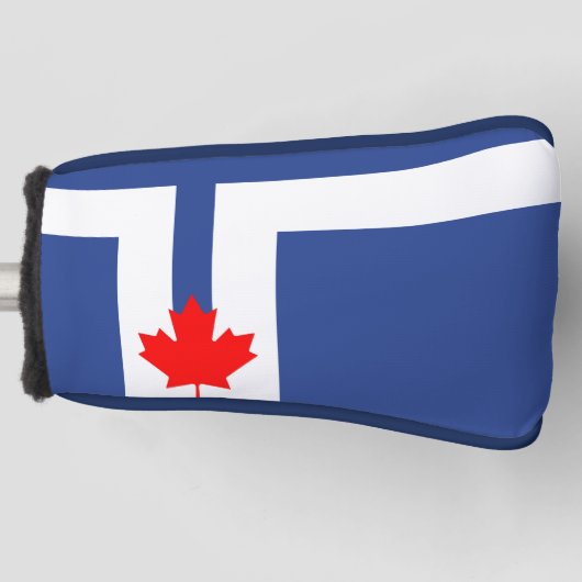 Golf Putter Cover with Flag of Toronto, Canada (Voorkant)