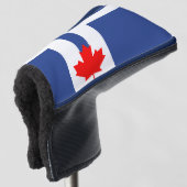 Golf Putter Cover with Flag of Toronto, Canada (3/4 voorkant)