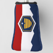 Golf Putter Cover with Flag of Utah, USA (Draai 90)