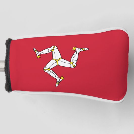 Golf Putter Cover with Isle of Man Flag, UK (Voorkant)