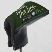 Golf Putter Headcover Fun Golf Spreuk (3/4 voorkant)