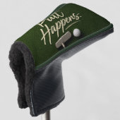 Golf Putter Headcover Fun Golf Spreuk (3/4 voorkant)