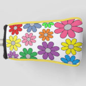 Golf Putter Hoesje - Crazy Daisies! Golfheadcover (Voorkant)