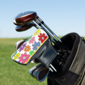 Golf Putter Hoesje - Crazy Daisies! Golfheadcover (Insitu)