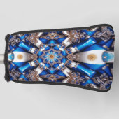Golf Putter Hoesje met Argentijnse kleuren Design Golfheadcover (Voorkant)