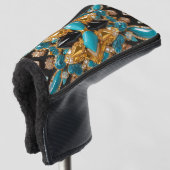 Golf Putter Hoesje met Bahamas Kleuren Ontwerp Golfheadcover (3/4 voorkant)