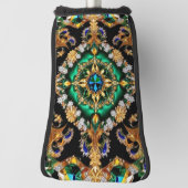 Golf Putter Hoesje met Braziliaans Kleuren Ontwerp Golfheadcover (Draai 90)